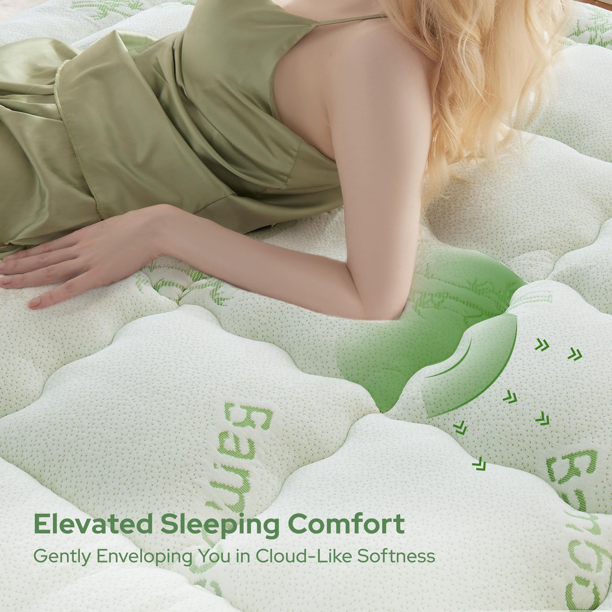 BEDLORE Full Size Mattress Topper, Thick Soft Pillow Top Bed Topper