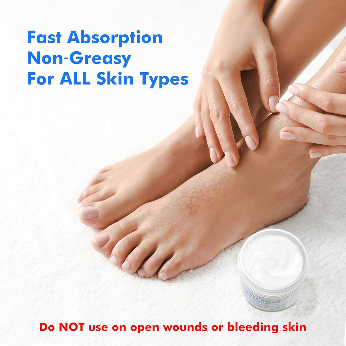 Ebanel Urea Cream 40% plus Salicylic Acid 2% for Dry Cracked Feet Skin