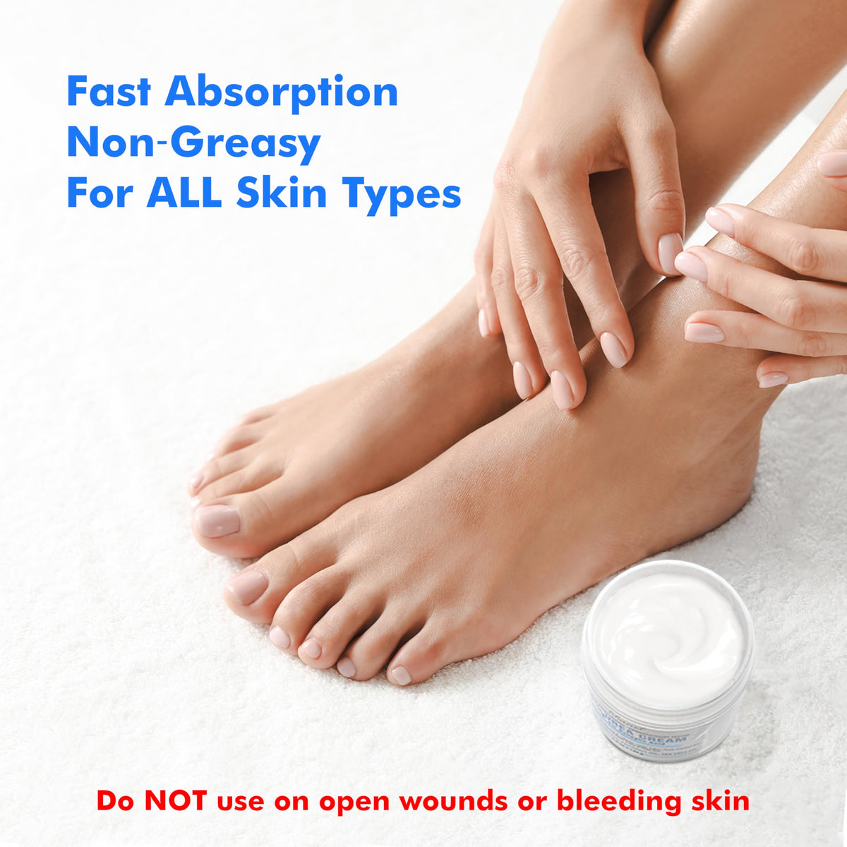 Ebanel Urea Cream 40% plus Salicylic Acid 2% for Dry Cracked Feet Skin