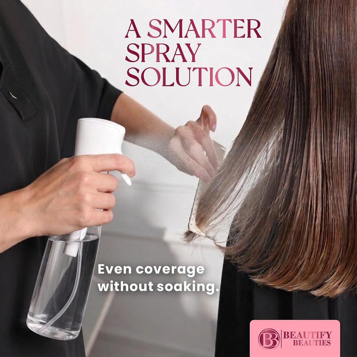 BeautifyBeauties Continuous Spray Bottle for Hair, 10.1 oz Mister Spray