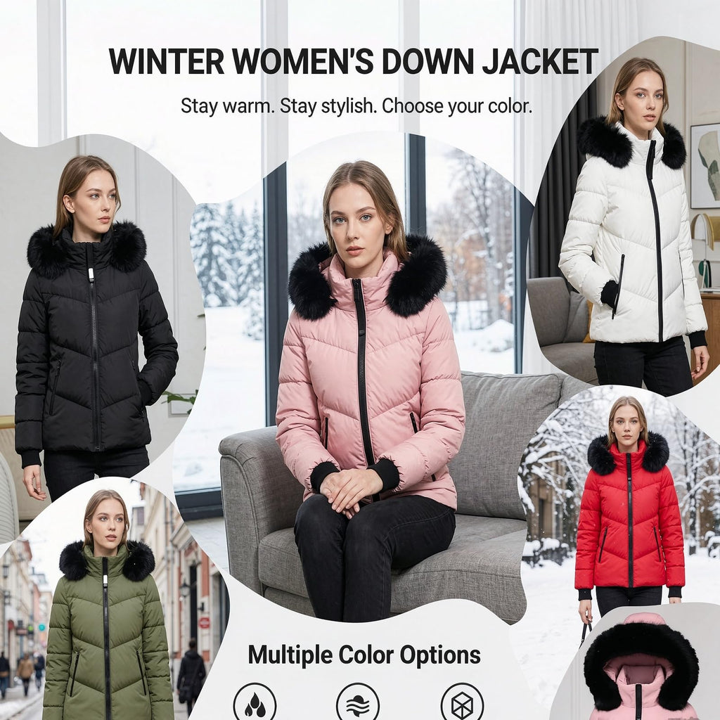 Winter Jackets For Women Uk Womens Zip Up Coats Plus Size Puffer Coat Ladies Heated Fleece Jacket With Hood Lightweight Quilted Down Cozy Cardigans Body Warmers Trench Coats Outdoor Fashion Clothes