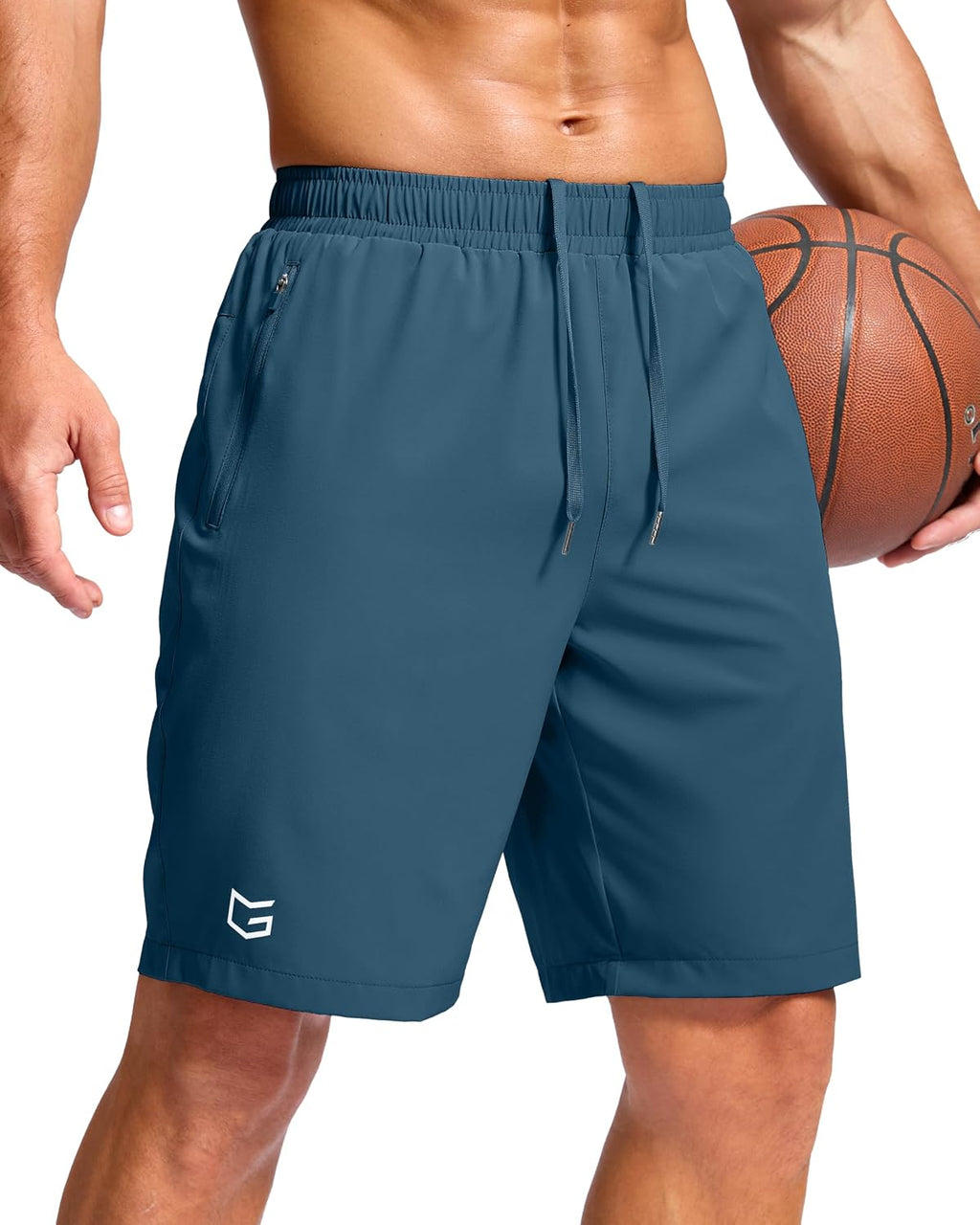 G Gradual Men's Athletic Running Shorts with 2 Zipper Pockets 7"/ 5"/ 9"
