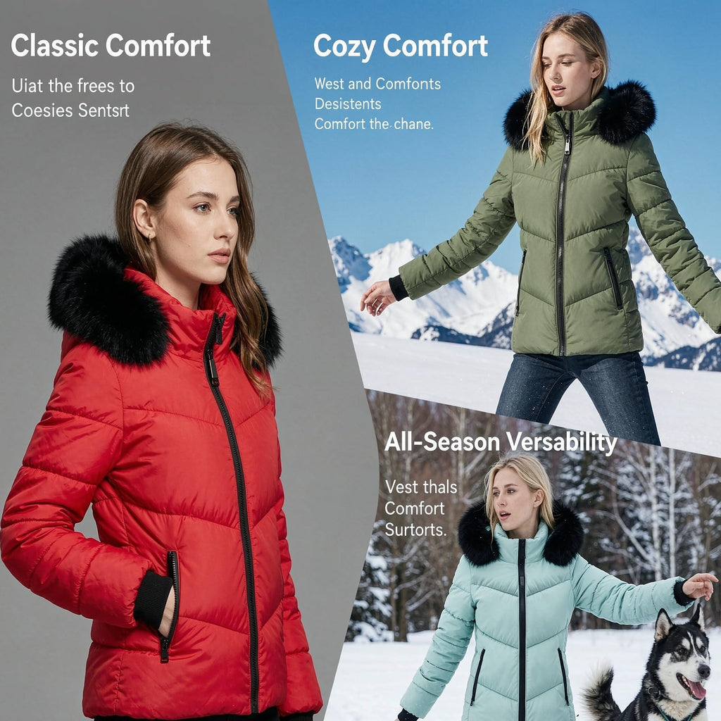 Winter Jackets For Women Uk Womens Zip Up Coats Plus Size Puffer Coat Ladies Heated Fleece Jacket With Hood Lightweight Quilted Down Cozy Cardigans Body Warmers Trench Coats Outdoor Fashion Clothes
