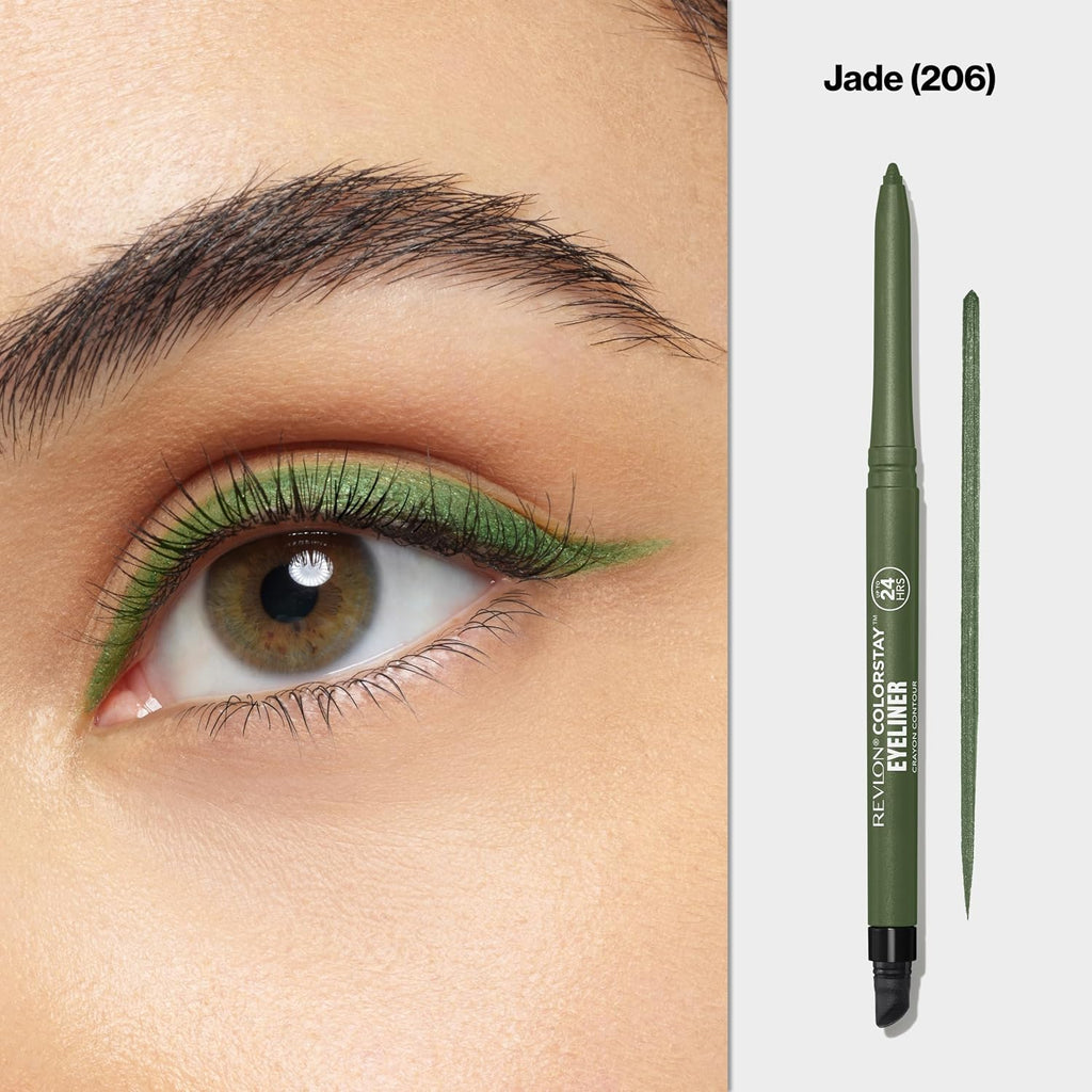 Revlon ColorStay Pencil Waterproof Eyeliner, 202 Black Brown, 0.01 oz