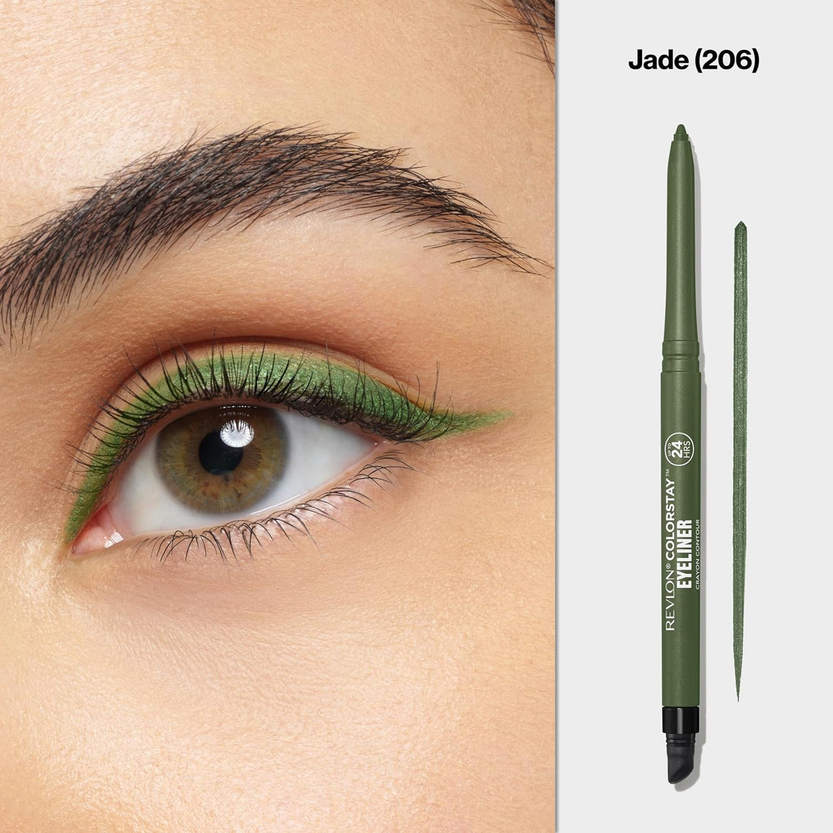 Revlon ColorStay Pencil Waterproof Eyeliner, 202 Black Brown, 0.01 oz