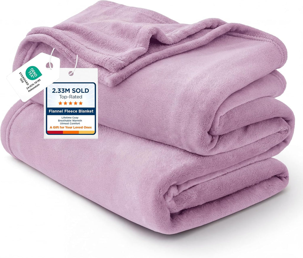 Bedsure GentleSoft Fleece King Size Blankets for Bed Grey - Soft Lightweight Plush Cozy Fuzzy Luxury Warm Spring Blanket Microfiber, Room Home Decor Gifts for Women and Men, 108x90 inches