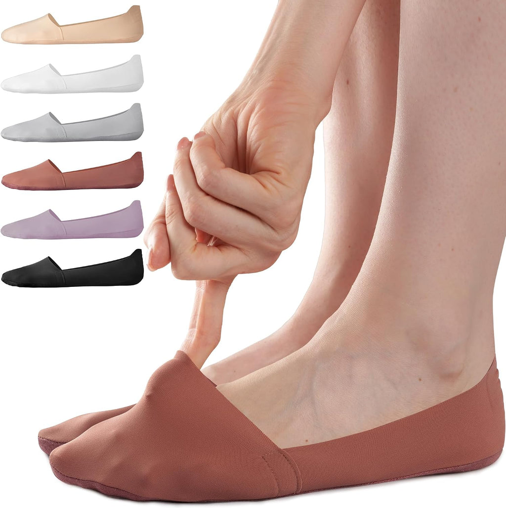 Sofier No Show Socks Womens,6 Pairs Non Slip Low Cut Invisible Liner
