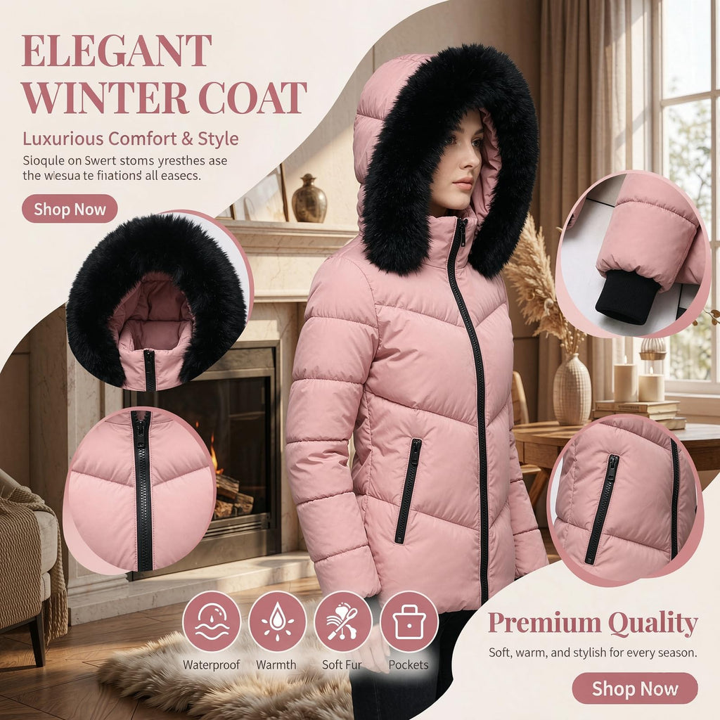 Winter Jackets For Women Uk Womens Zip Up Coats Plus Size Puffer Coat Ladies Heated Fleece Jacket With Hood Lightweight Quilted Down Cozy Cardigans Body Warmers Trench Coats Outdoor Fashion Clothes