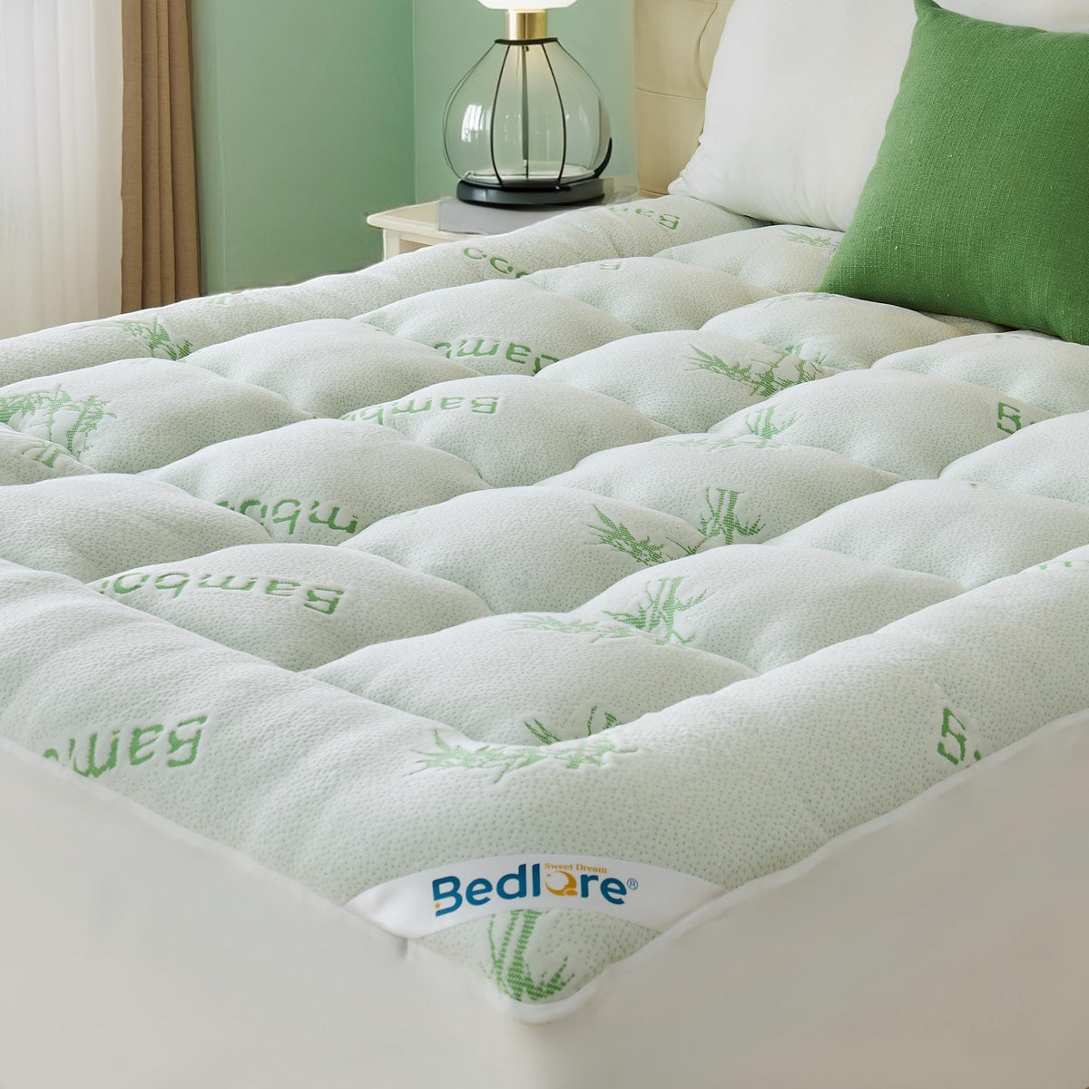 BEDLORE Full Size Mattress Topper, Thick Soft Pillow Top Bed Topper