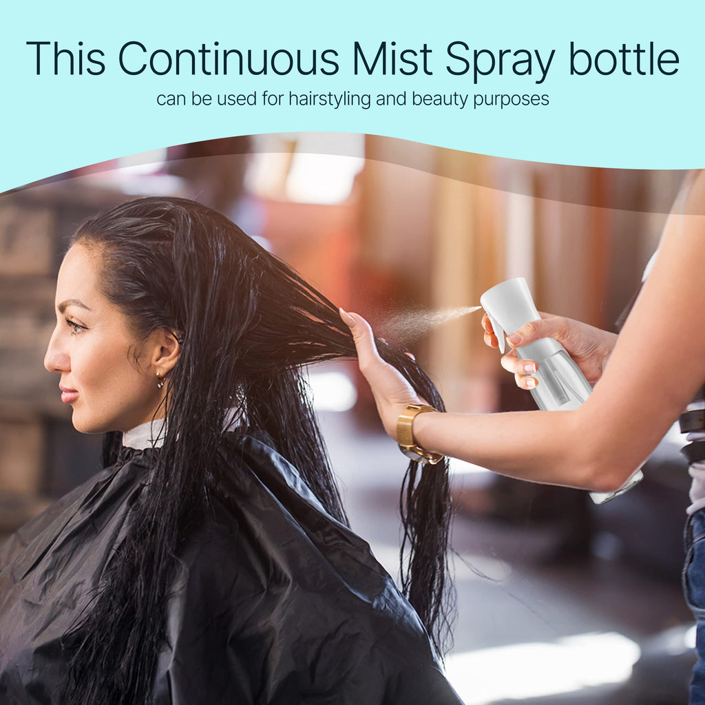 BeautifyBeauties Continuous Spray Bottle for Hair, 10.1 oz Mister Spray