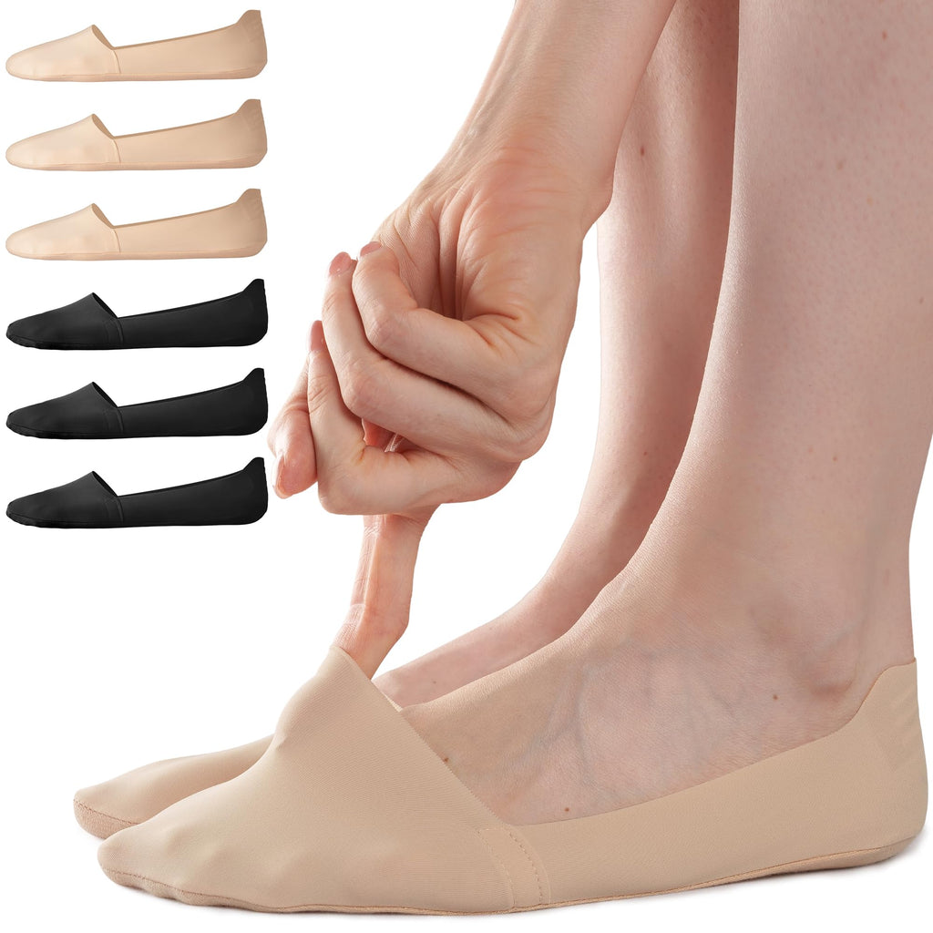 Sofier No Show Socks Womens,6 Pairs Non Slip Low Cut Invisible Liner