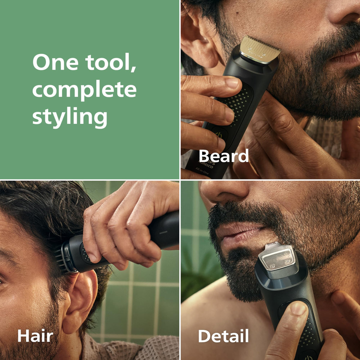 Philips Norelco All-in-One 3000 13-in-1 Trimmer, Face & Hair, Comfort Tips