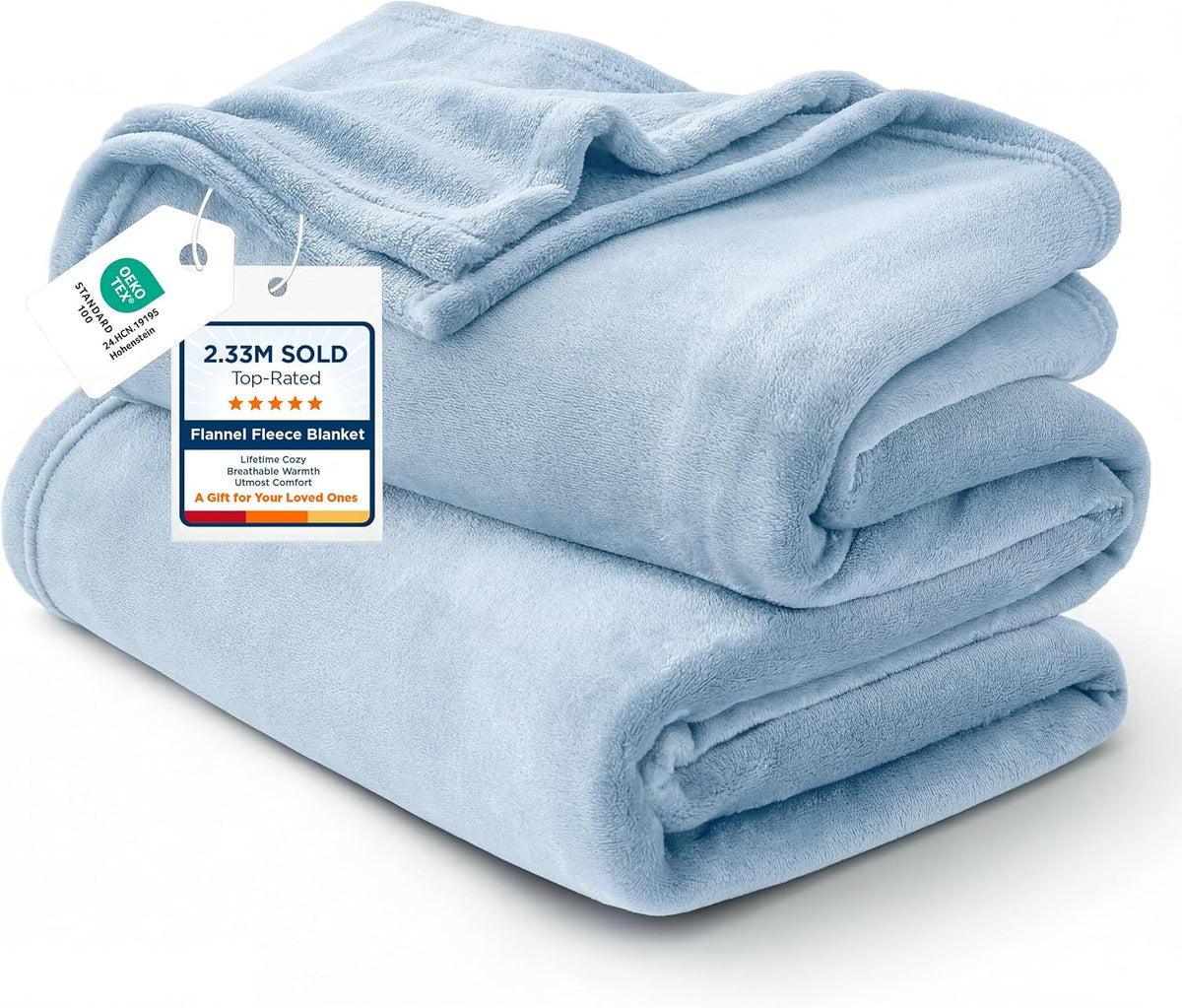 Bedsure GentleSoft Fleece King Size Blankets for Bed Grey - Soft Lightweight Plush Cozy Fuzzy Luxury Warm Spring Blanket Microfiber, Room Home Decor Gifts for Women and Men, 108x90 inches