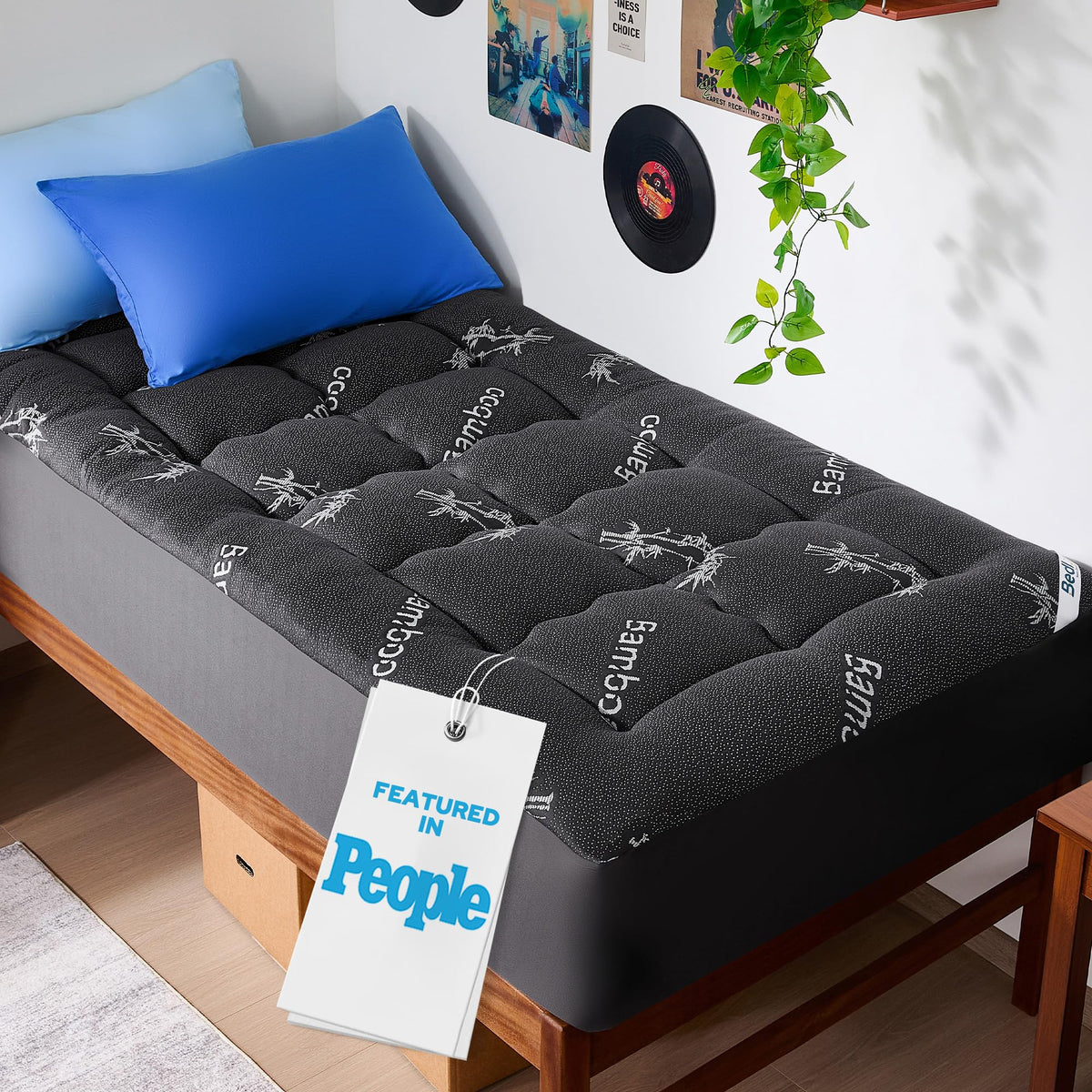 BEDLORE Full Size Mattress Topper, Thick Soft Pillow Top Bed Topper