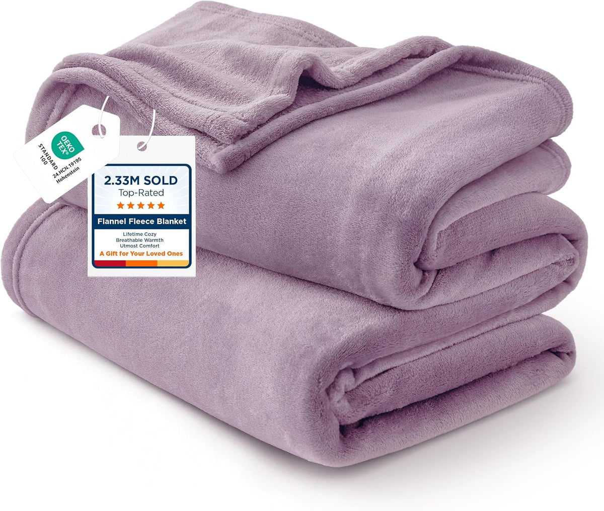 Bedsure GentleSoft Fleece King Size Blankets for Bed Grey - Soft Lightweight Plush Cozy Fuzzy Luxury Warm Spring Blanket Microfiber, Room Home Decor Gifts for Women and Men, 108x90 inches