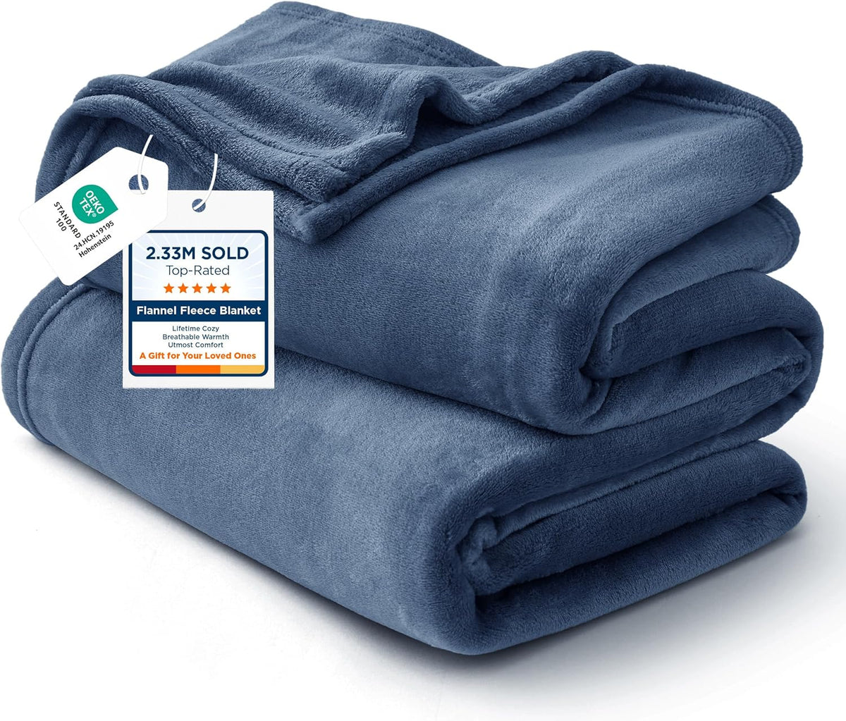 Bedsure GentleSoft Fleece King Size Blankets for Bed Grey - Soft Lightweight Plush Cozy Fuzzy Luxury Warm Spring Blanket Microfiber, Room Home Decor Gifts for Women and Men, 108x90 inches