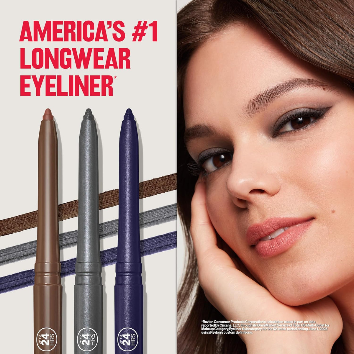 Revlon ColorStay Pencil Waterproof Eyeliner, 202 Black Brown, 0.01 oz